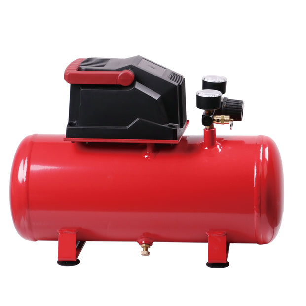 3 Gallon Oil Free Portable Air Compressor, Red