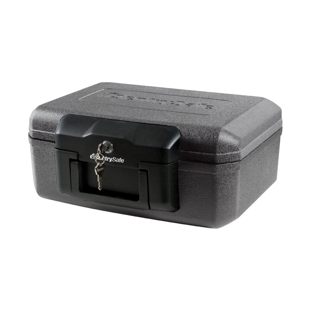 Fire-Resistant Box with Key Lock 0.18 cu. ft.
